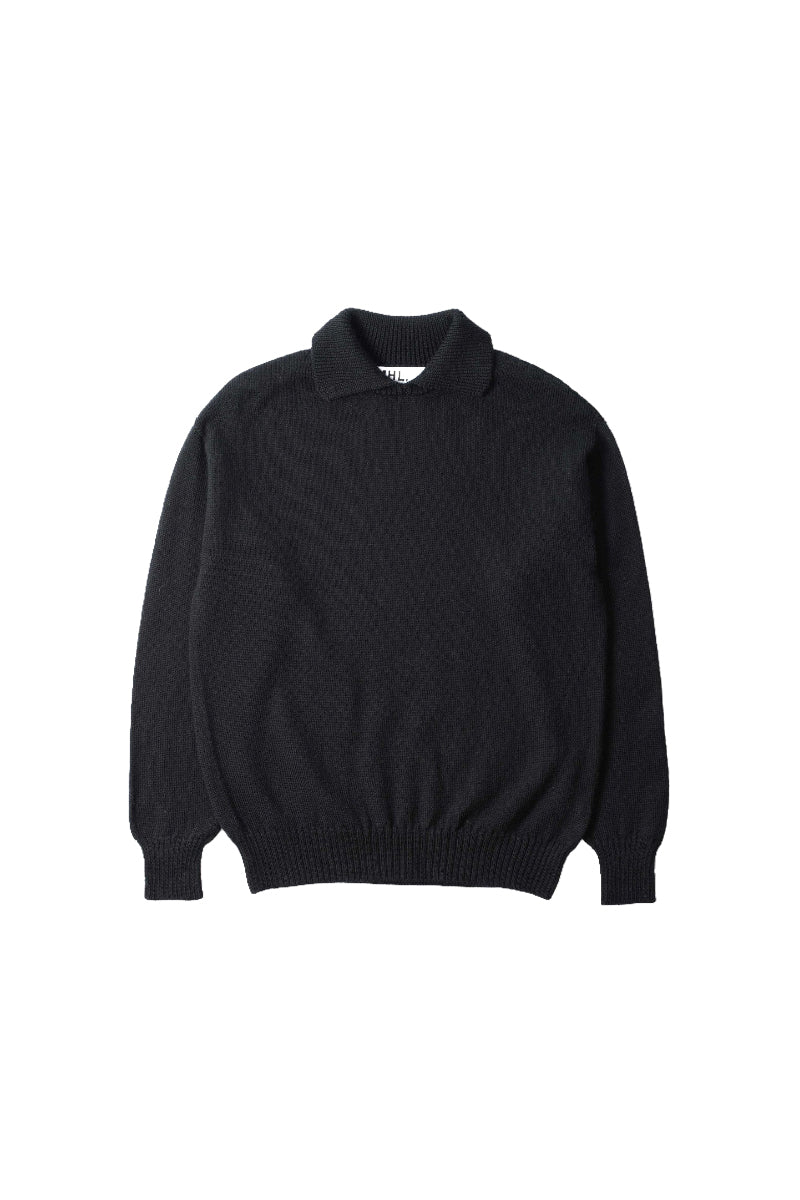 MHL. Chunky Collared Sweater - Black