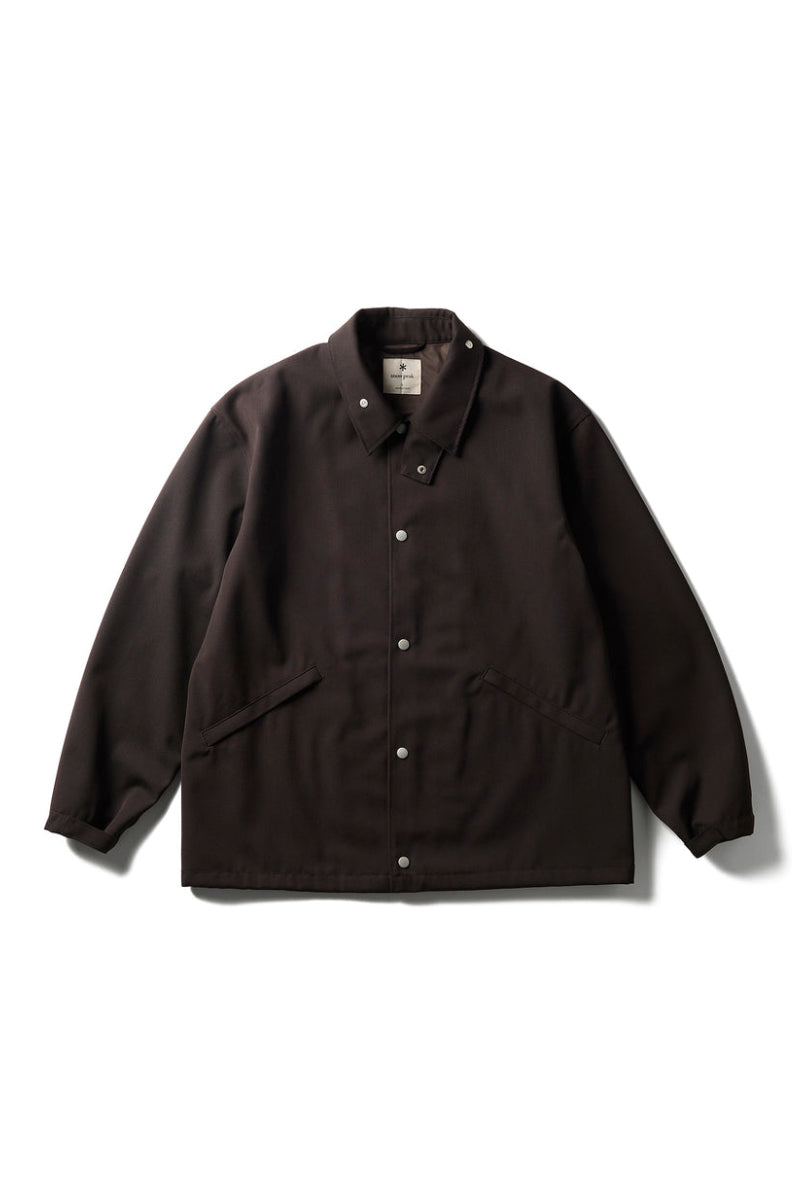 Hybrid Wool Coach Jacket - Dark Brown