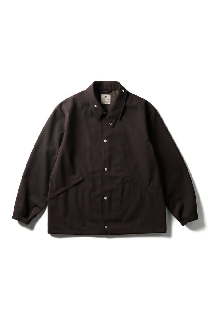 Hybrid Wool Coach Jacket - Dark Brown