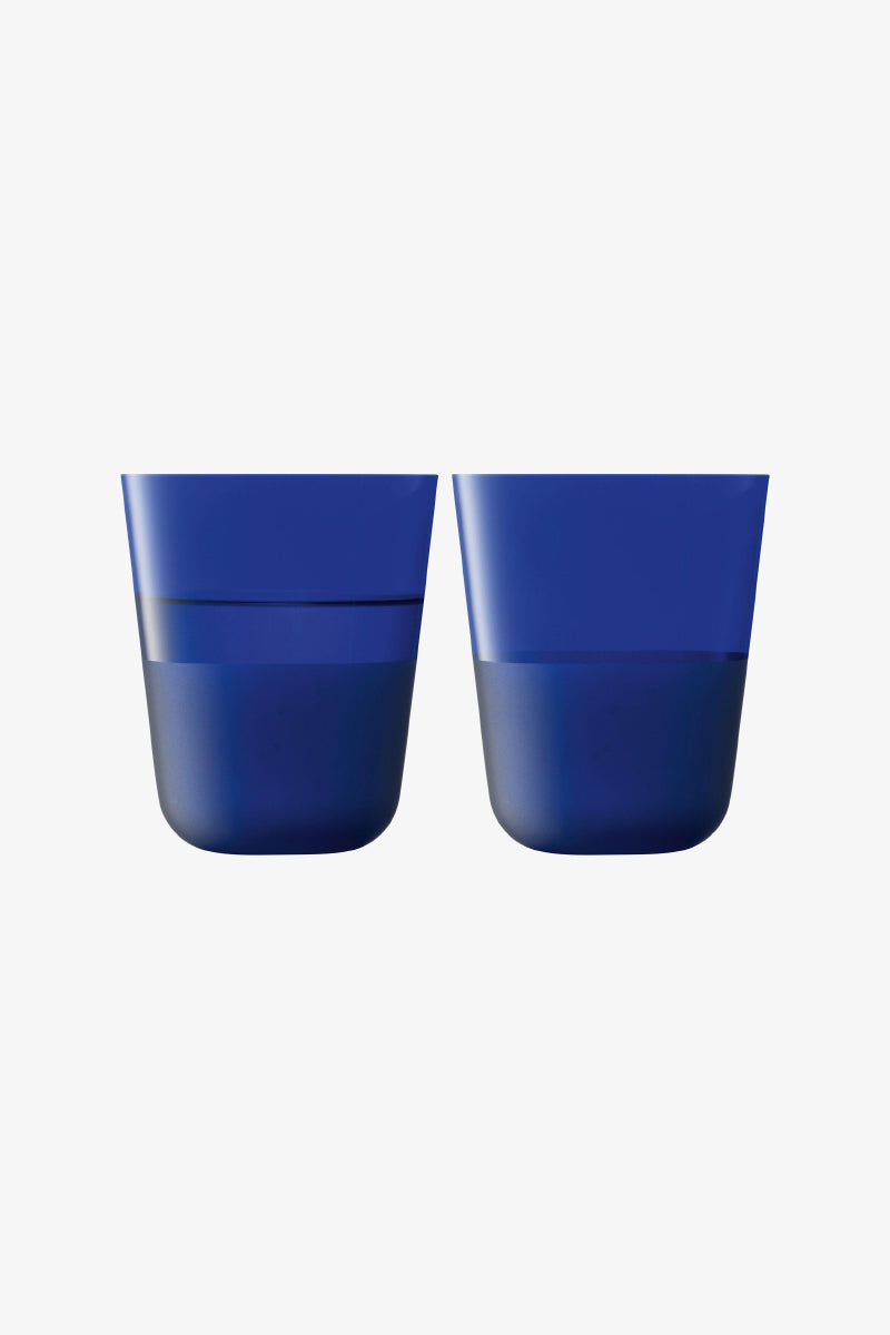 Arc Contrast Tumbler Set of 2 - Cobalt Blue (380ml)