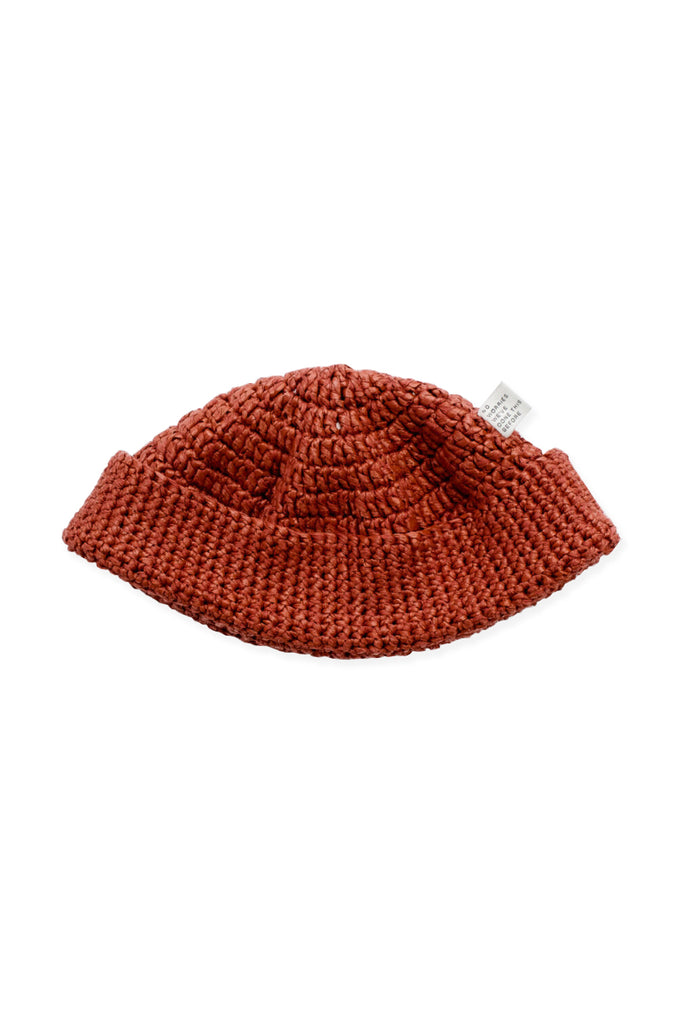 Karim Crochet Cap - Red Onion