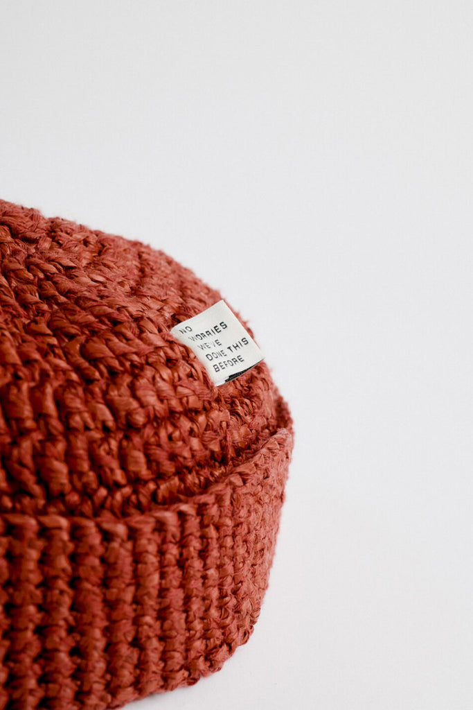 Karim Crochet Cap - Red Onion