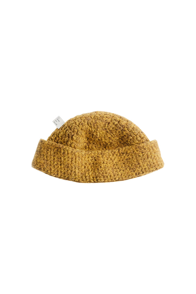 Crochet Hat - Mustard Melange