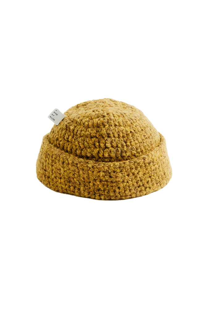 Crochet Hat - Mustard Melange