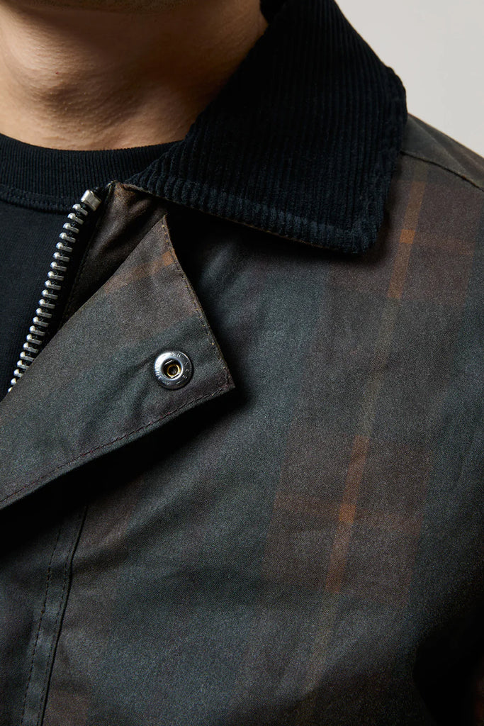 Curtis Wax Jacket - Brown Tartan