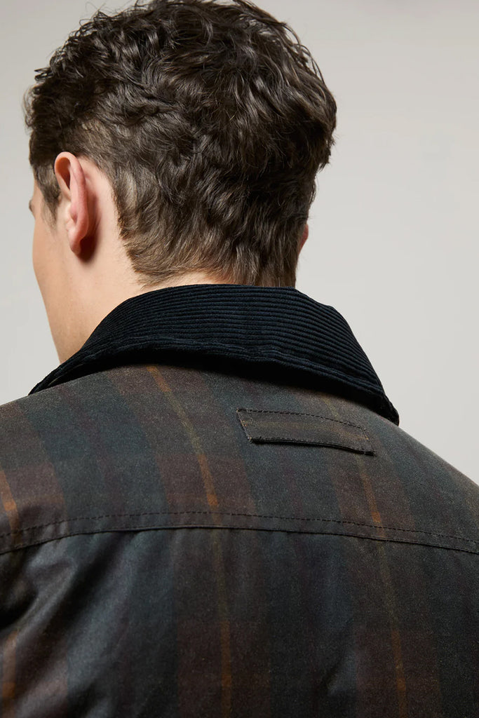 Curtis Wax Jacket - Brown Tartan