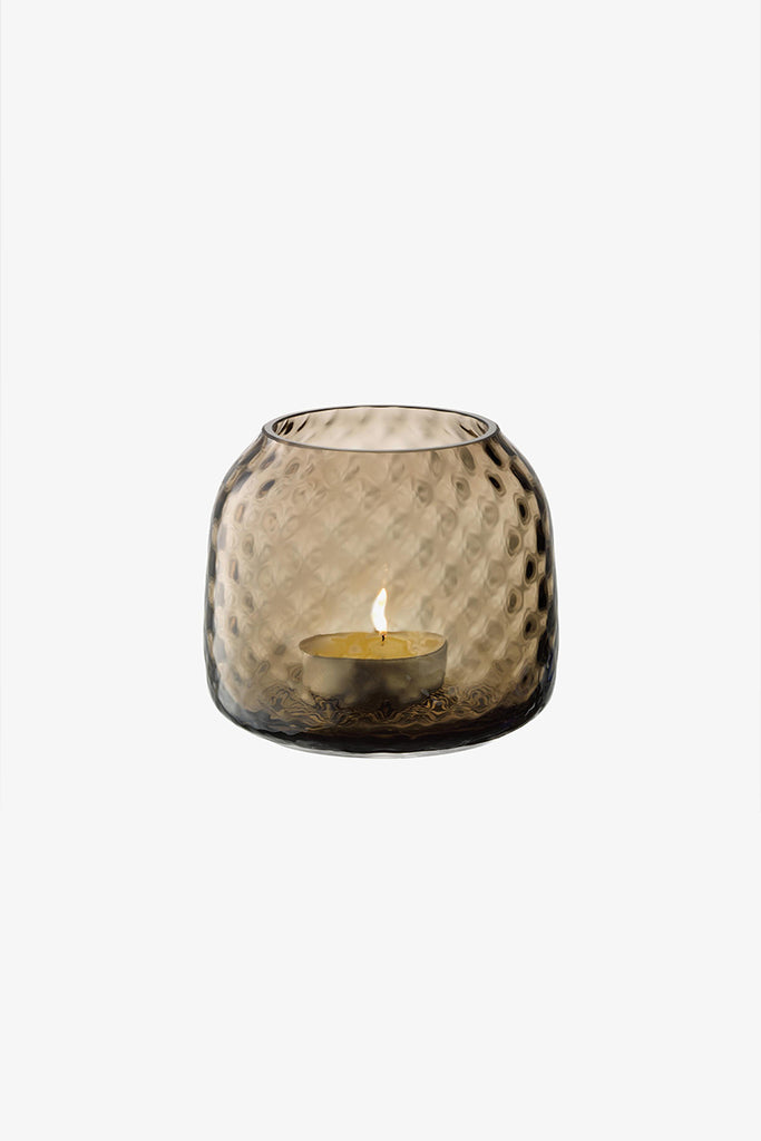 Dapple Votive Vase/Tea Light - Earth Brown