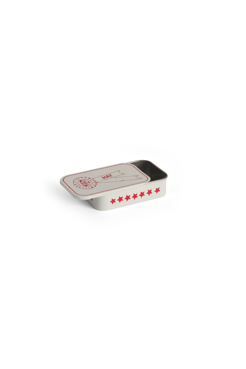 HAY Dogs Treat Tin - Red & White