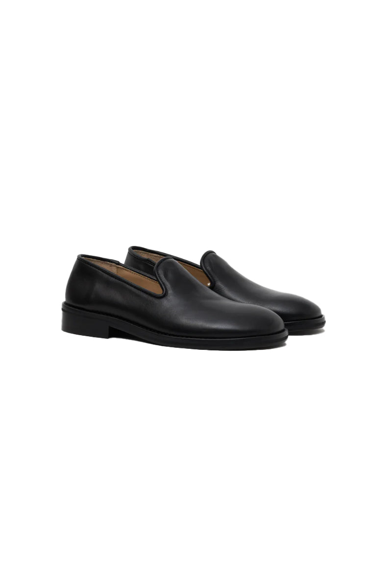 Legacy Calfskin Slipper - Black