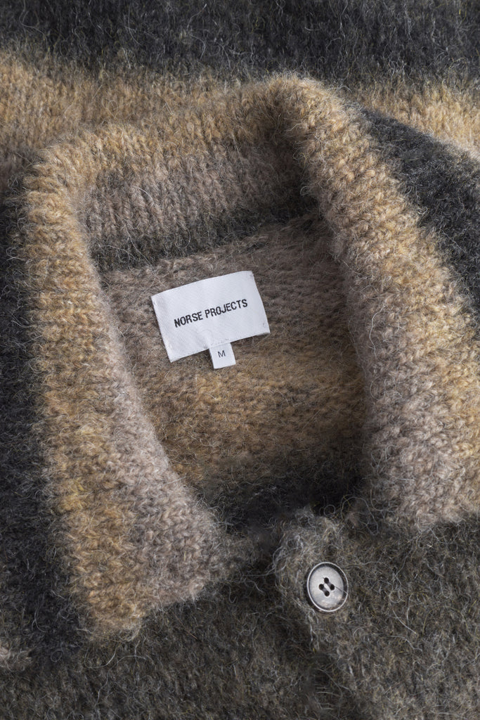 Erik Gradient Alpaca Wool Jacket - Utility Khaki