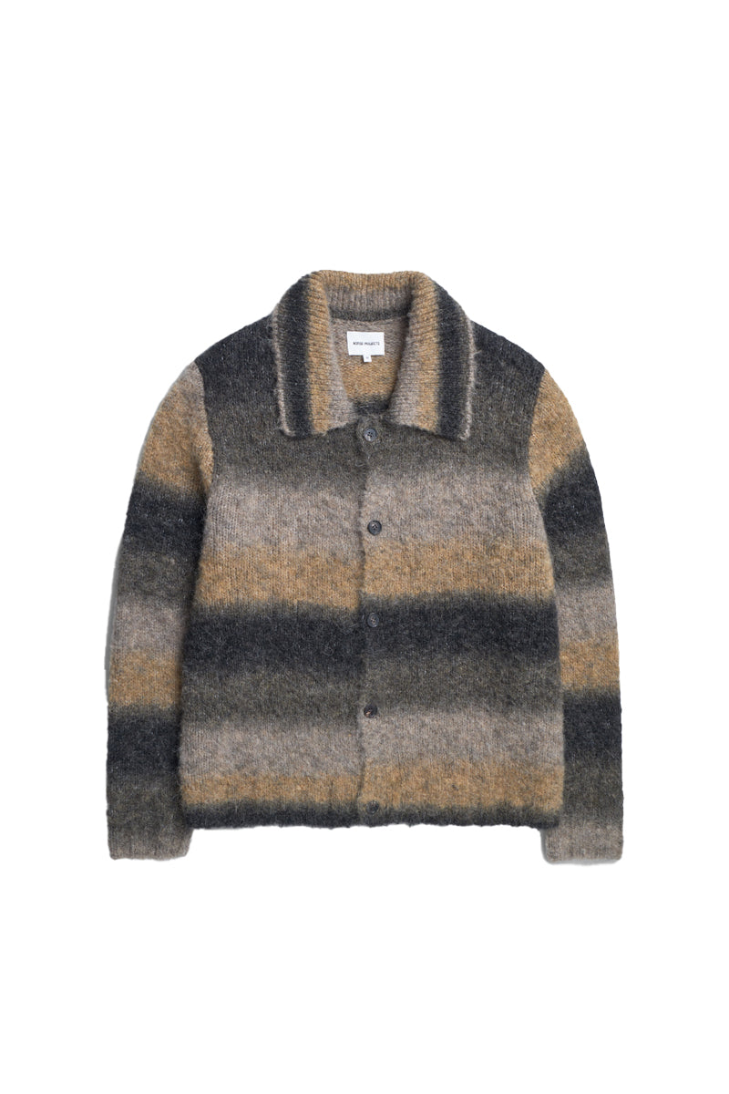 Erik Gradient Alpaca Wool Jacket - Utility Khaki