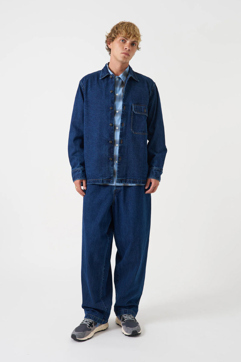 Work Denim Fatigue Shirt - Indigo