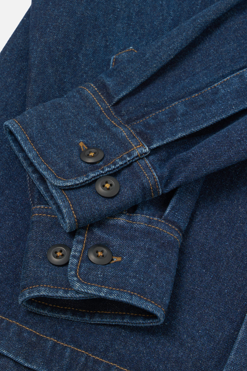 Work Denim Fatigue Shirt - Indigo