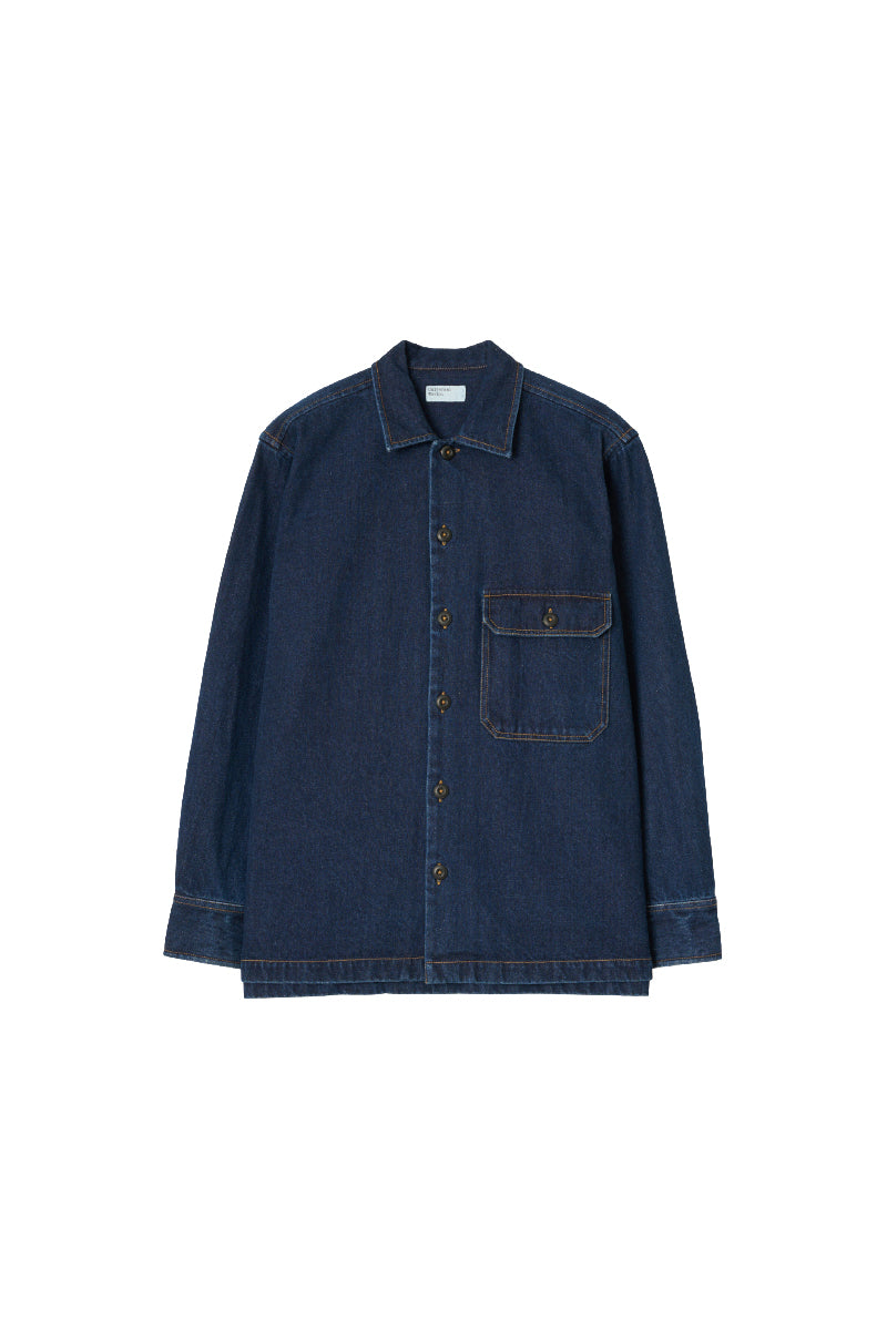 Work Denim Fatigue Shirt - Indigo