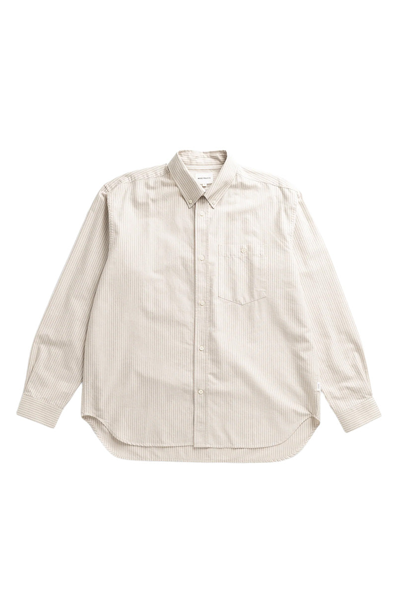 Falster Oversize Oxford BD Shirt - Dark Dust Green