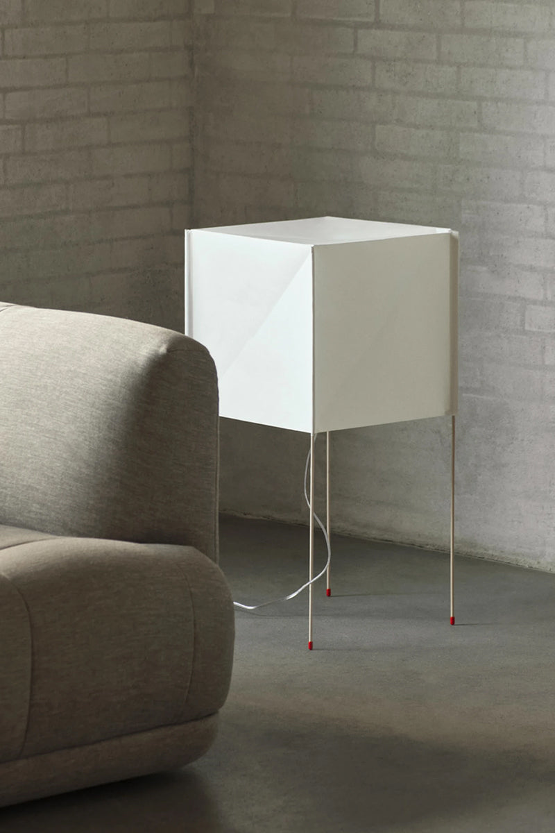 Paper Cube Floor Light - White