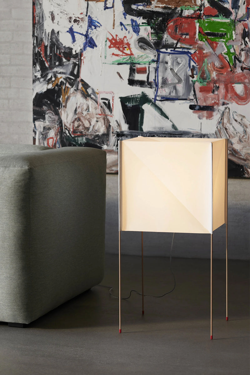 Paper Cube Floor Light - White