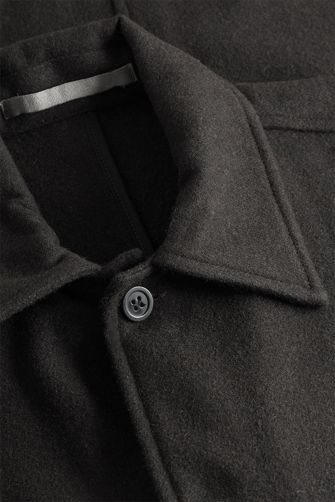 Folke Wool Overshirt - Espresso