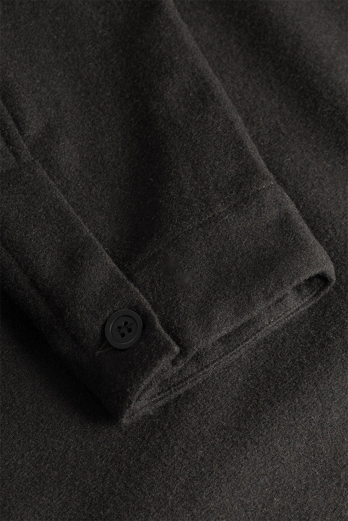 Folke Wool Overshirt - Espresso