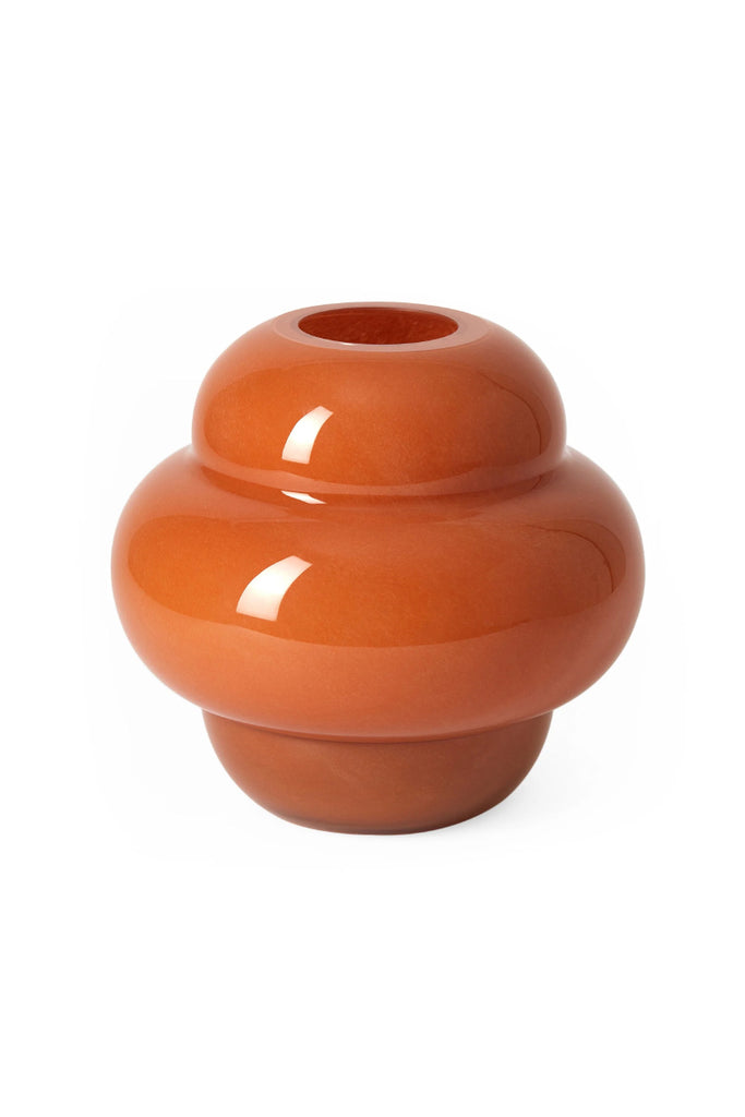 Form Glass Vase - Deep Coral