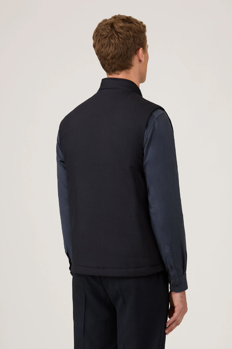 Wool Cashmere Gilet - Dark Navy