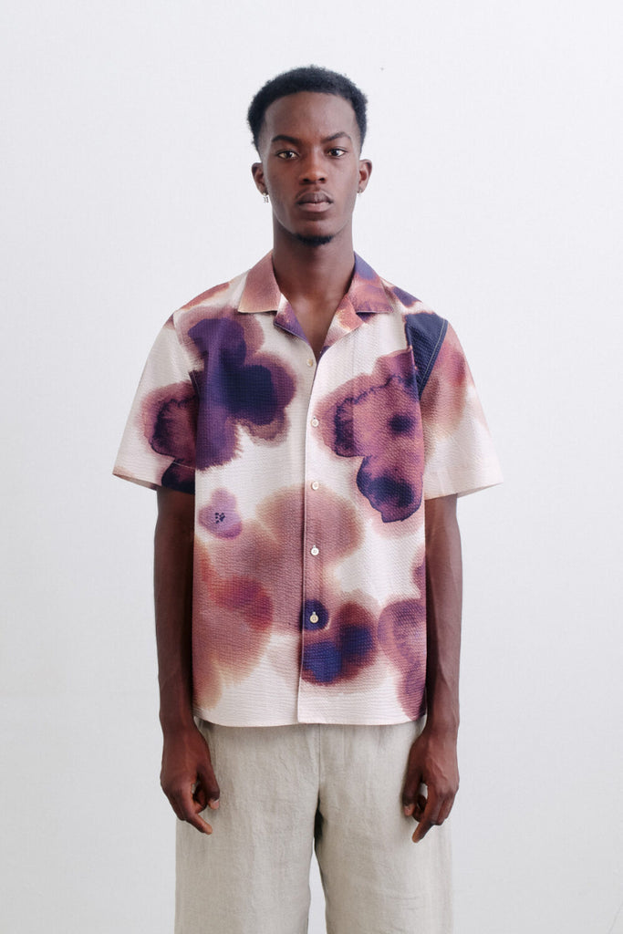 Gioia Short Sleeve Shirt - Painted Plumeria