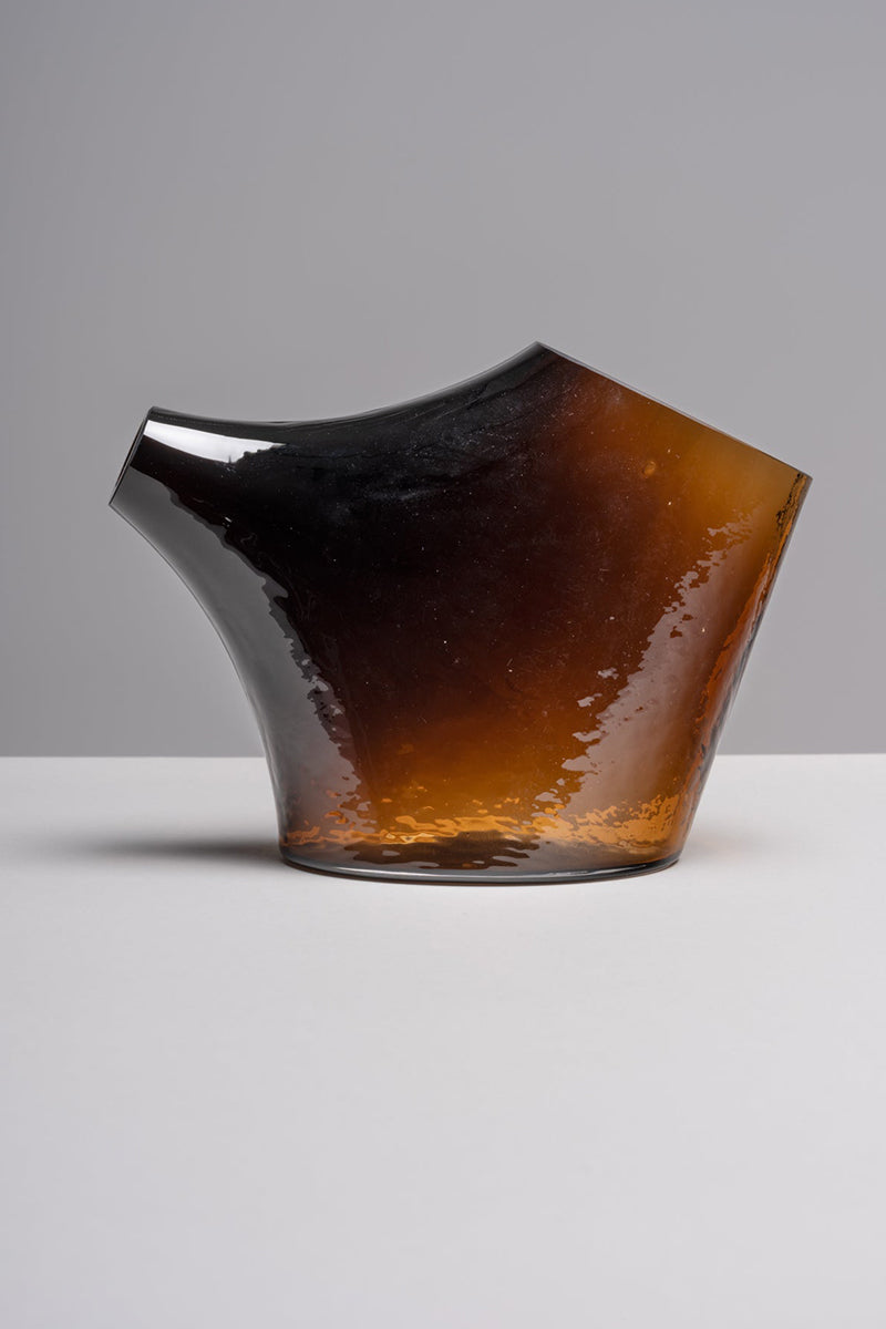 Hot Step - Amber Blown Glass
