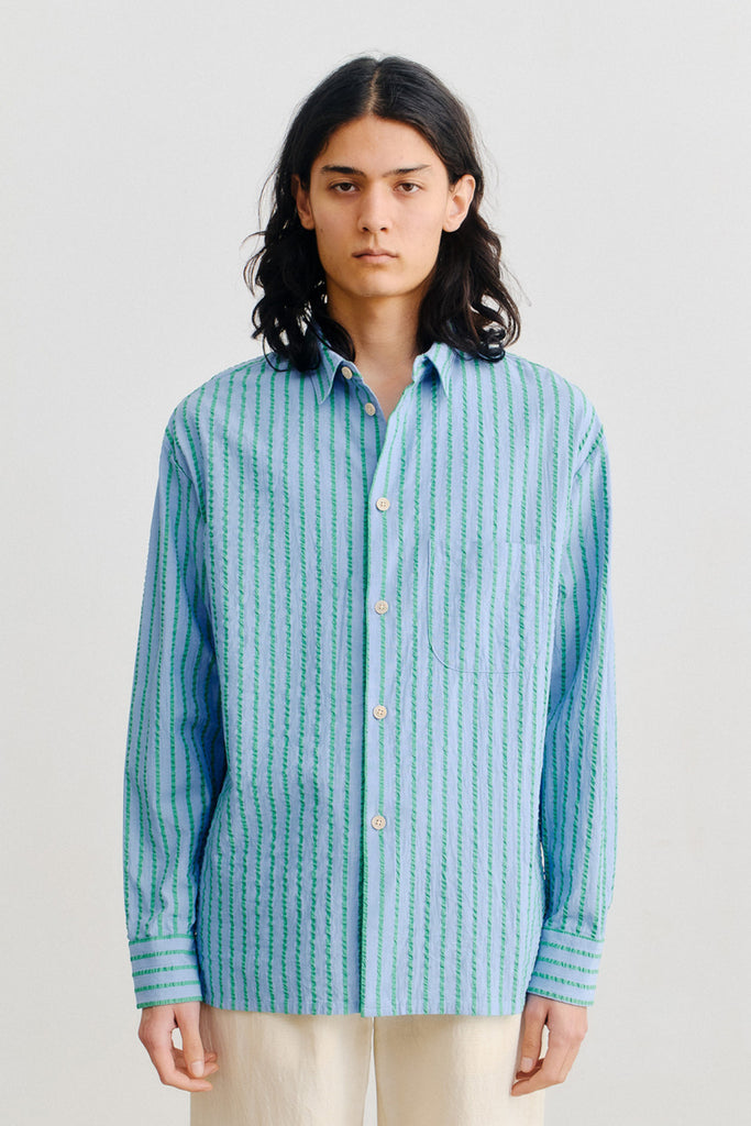 Gusto Shirt - Gordon Blue Stripe