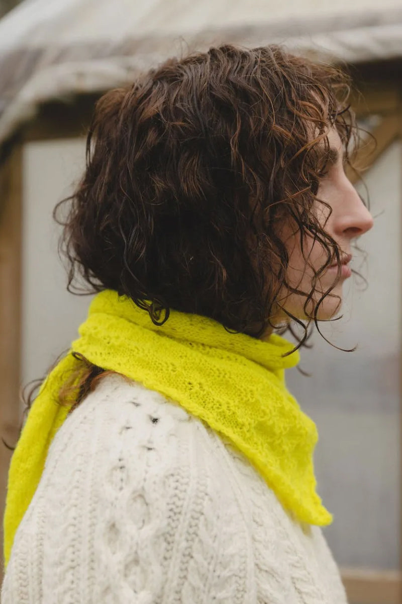 Pearl Reddington Gorse Flower Kerchief - Neon