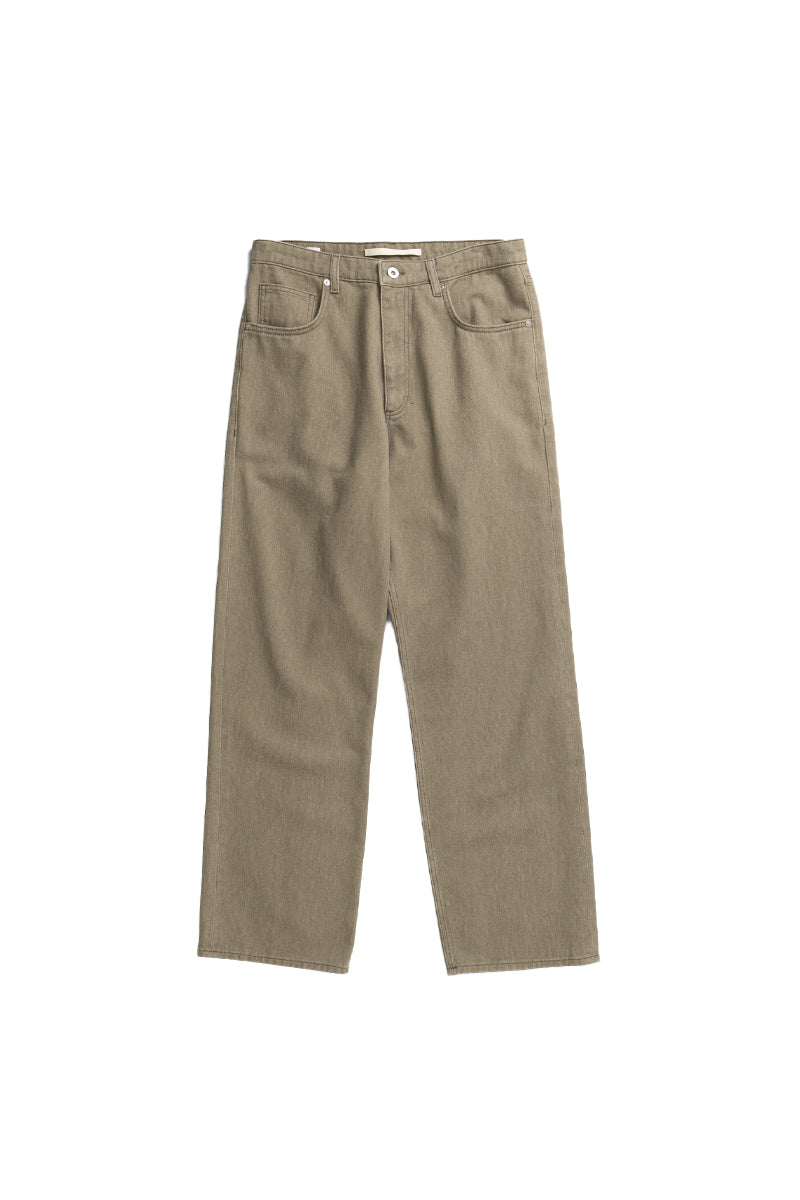 Korshavn Relaxed 5 Pocket Resist Dyed Twill - Vetiver