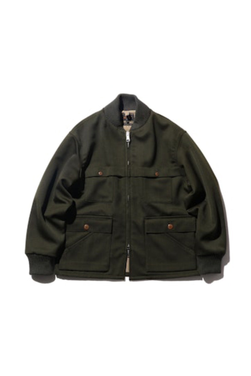Fielder Jacket Wool Elastic - Green