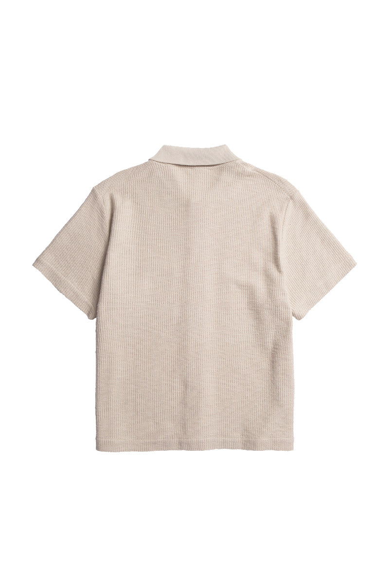 Gustav Crochet Jersey Shirt - Oatmeal