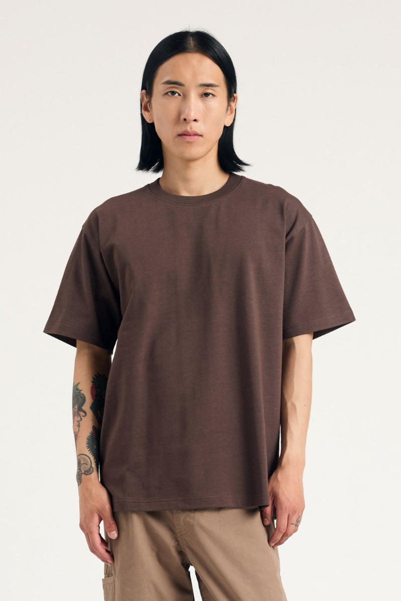 Norse Standard Heavy Loose Tee Shirt - Seal Brown