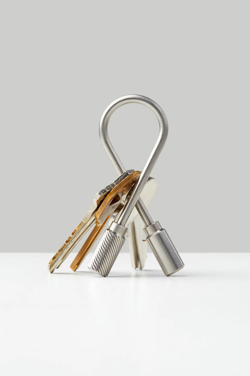 Closed Helix Keyring - Stainless Steel