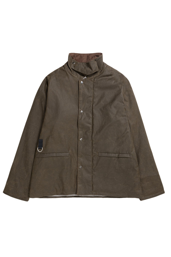 Holmen Waxed Fishing Jacket - Beech Green