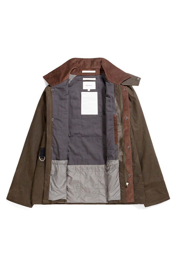 Holmen Waxed Fishing Jacket - Beech Green