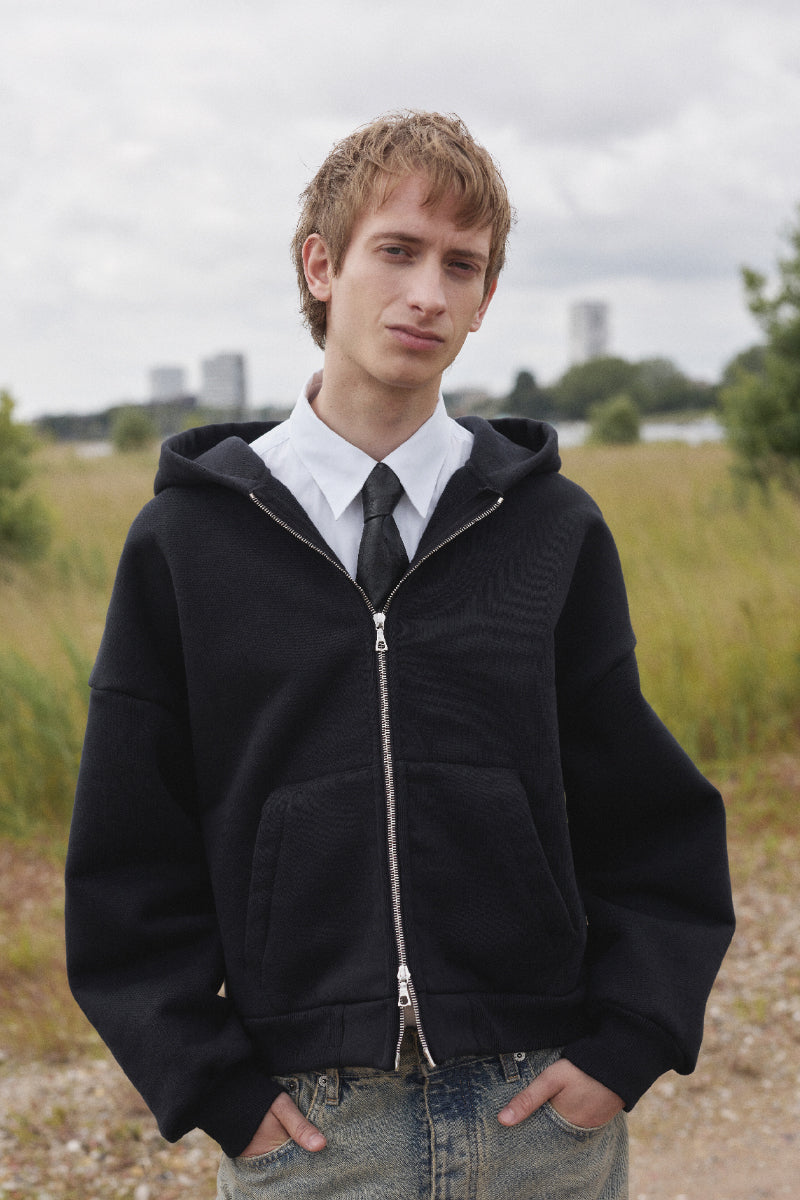 Heavyweight Hoody Jacket - Black