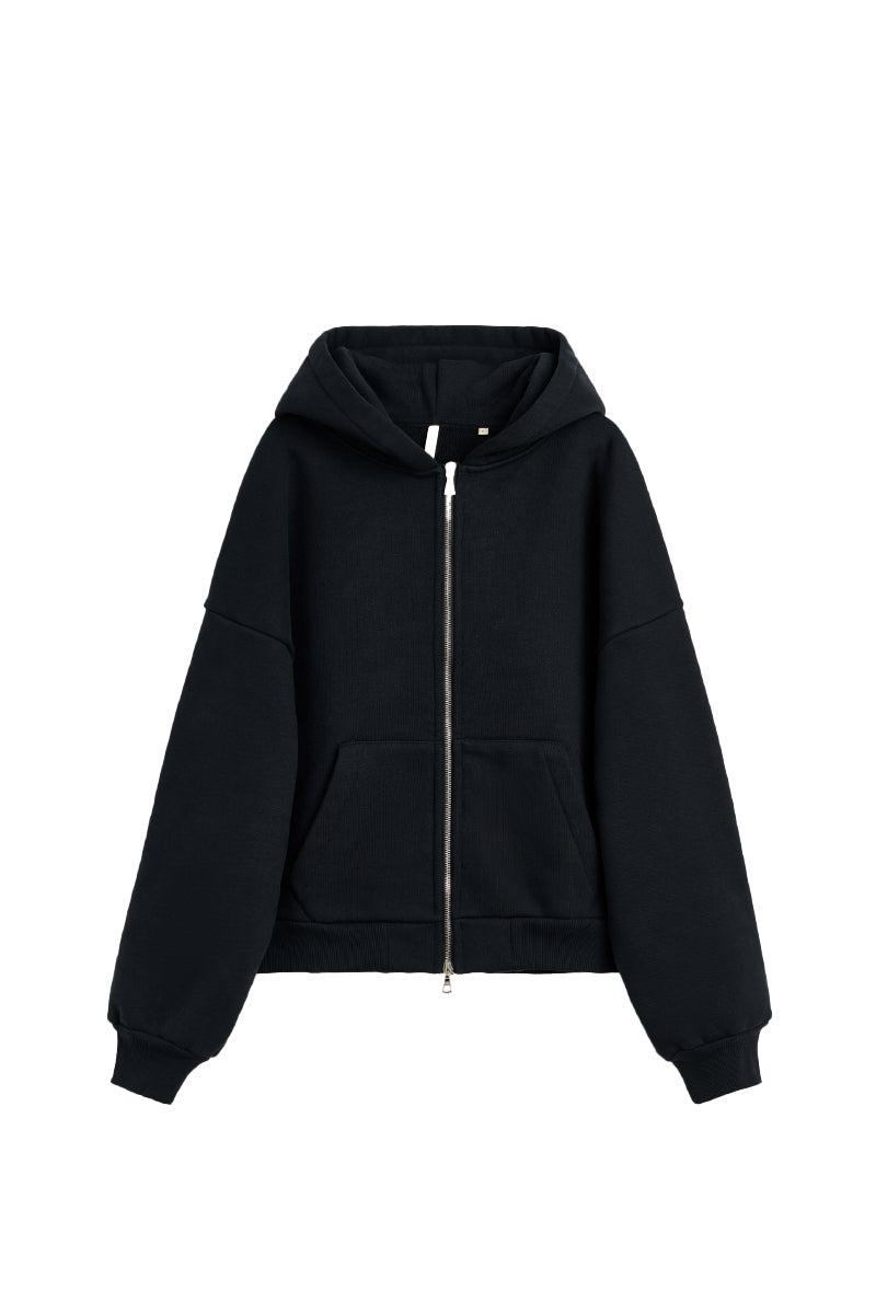 Heavyweight Hoody Jacket - Black