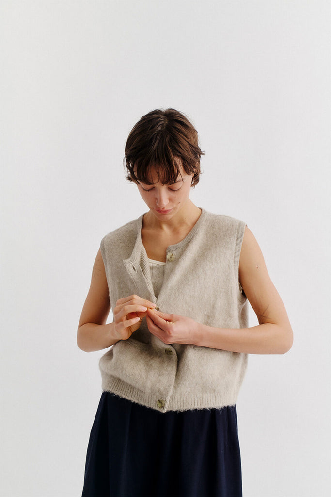 Ilo Knit Vest - Alpaca Melange