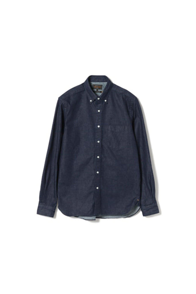 Beams Plus Button Down Oxford Shirt - Indigo