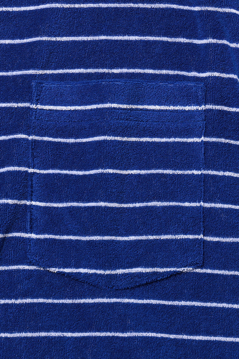 Pocket Tee Pile Stripe - Blue