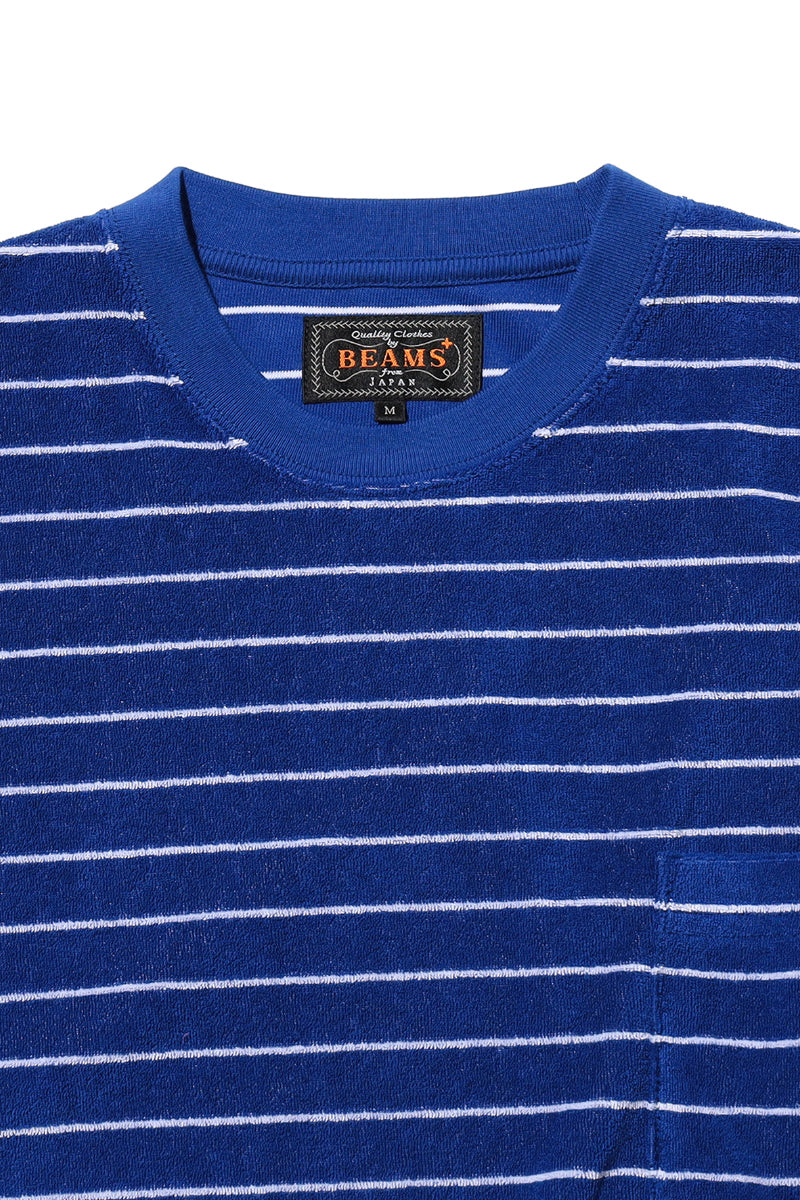 Pocket Tee Pile Stripe - Blue