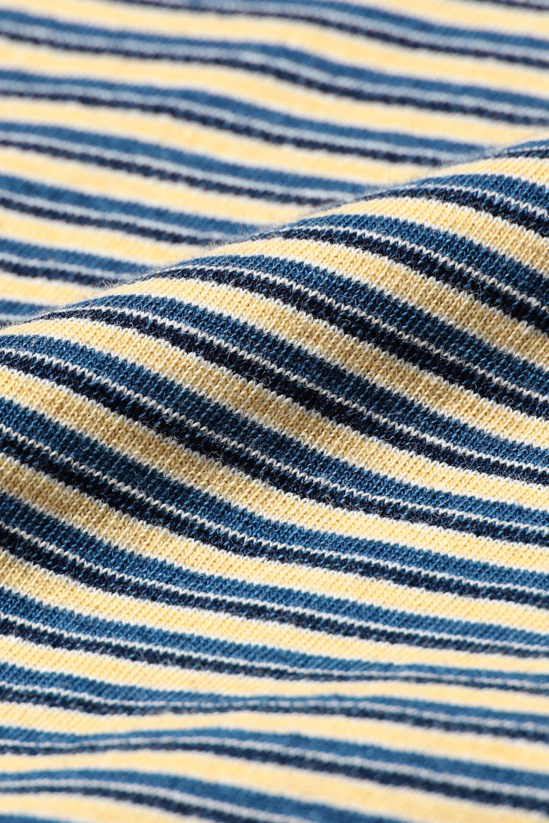 Pocket Tee Indigo Stripe - Yellow