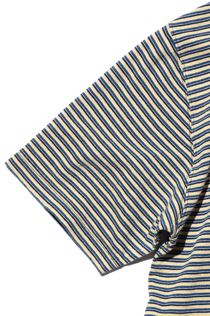 Pocket Tee Indigo Stripe - Yellow