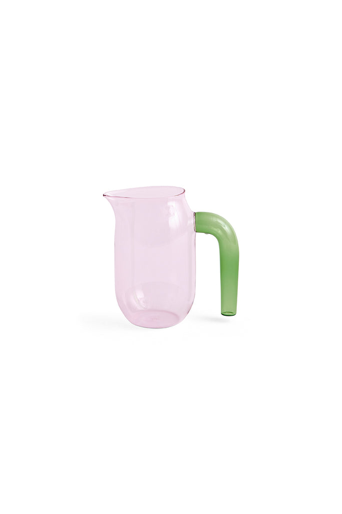 Jug Small - Pink with Green Handle (950ml)