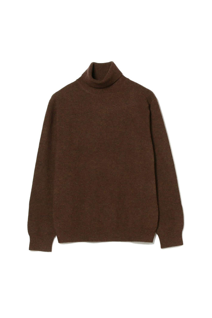 Turtle Neck 9G Knit - Brown