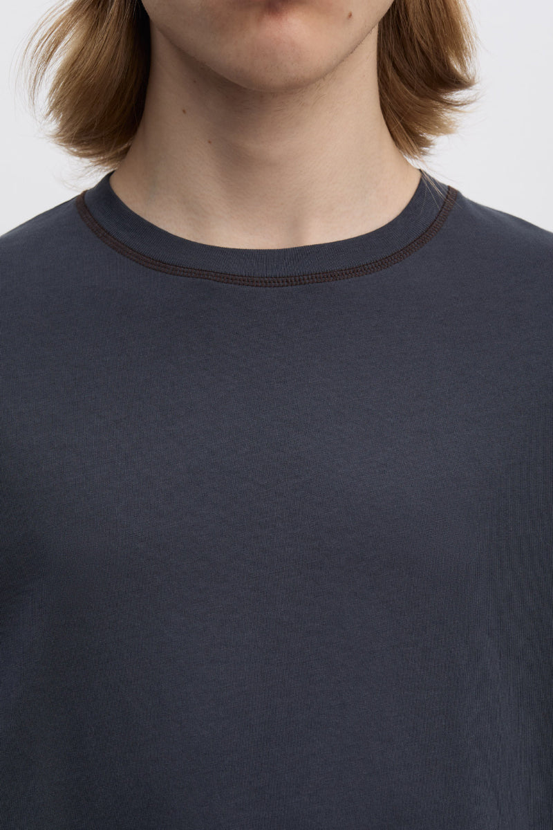 Another Longsleeve Tee Shirt 3.0 - Navy/Brown