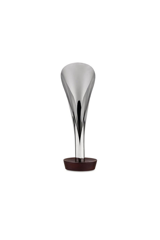 Lily Incense Burner - Stainless Steel & Walnut