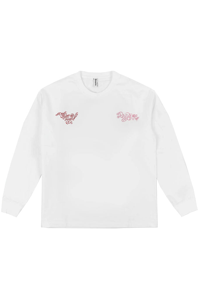 B-Flower Long Sleeve Tee - White