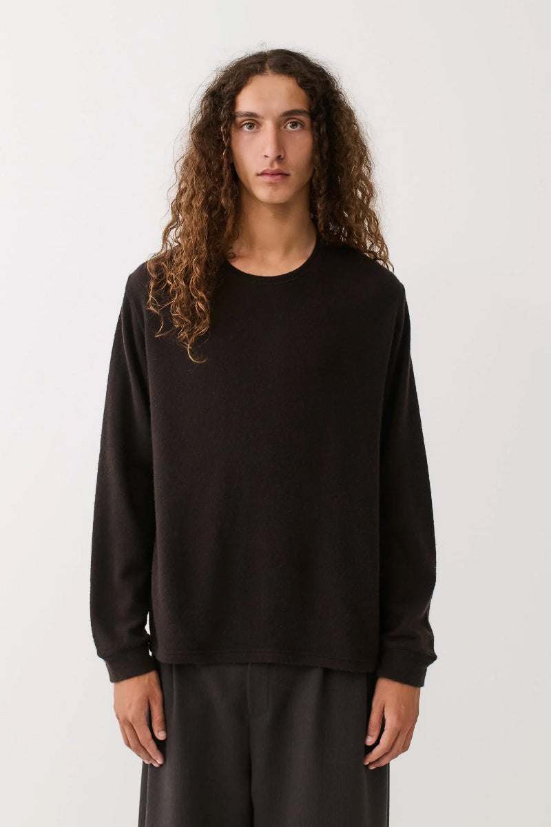 Lurin Longsleeve Wool & Cashmere Knit - Mahogany